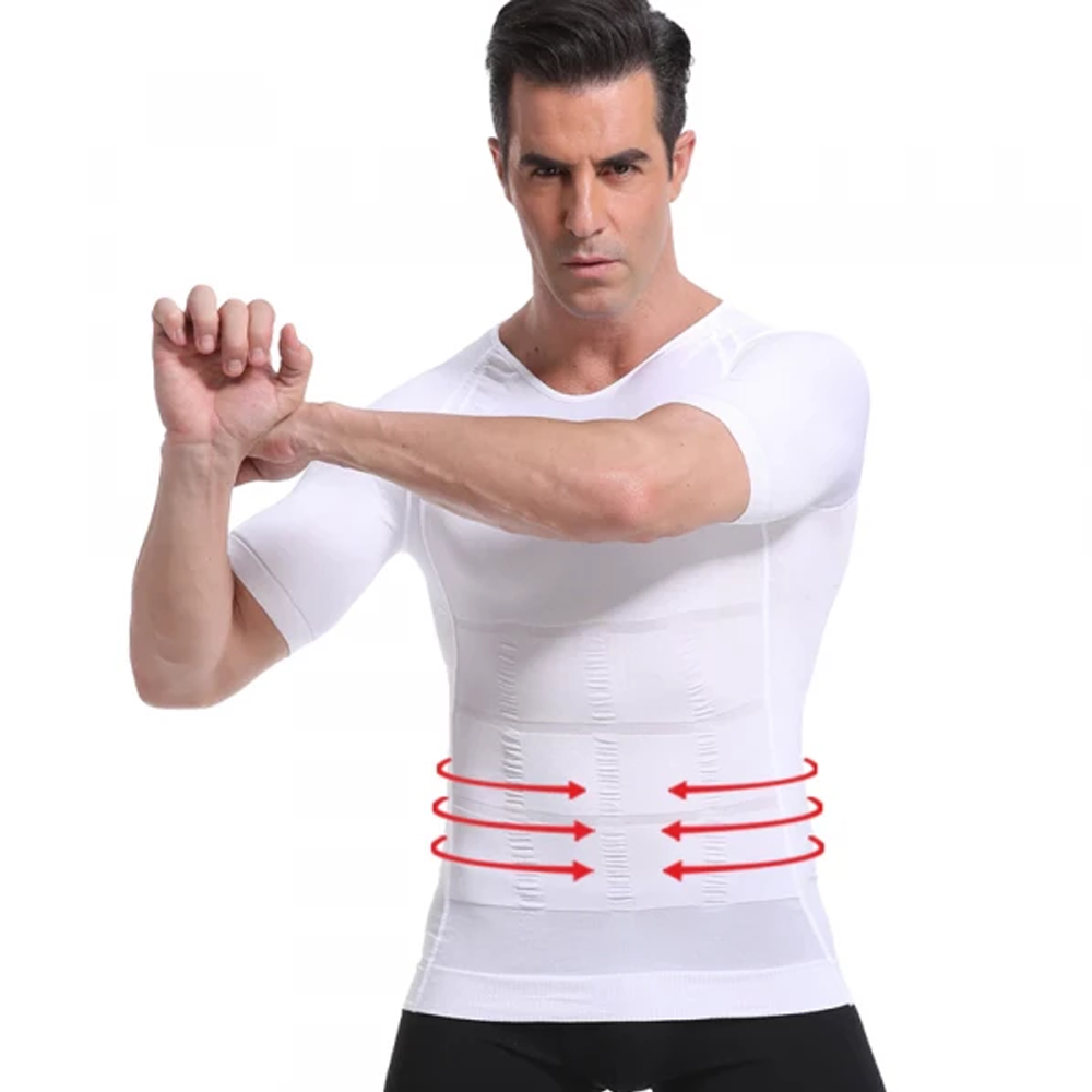 Best Posture Corrector Shirt for Men Muscle Compression Top & Back Support T Shirt for Pain Relief & Confidence Boost