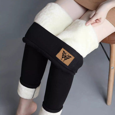 Luxurious Super Thick Cashmere Leggings Women’s Thermal Fleece Lined Winter Pants for Ultimate Warmth & Comfort