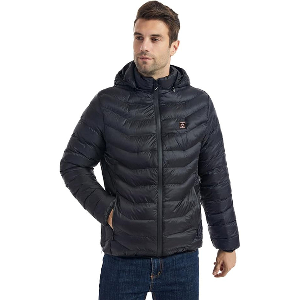 Unisex Heated Jacket Smart USB Electric Warm Winter Jacket for Men & Women  Long Lasting Heated Coat Ideal Winter Gift