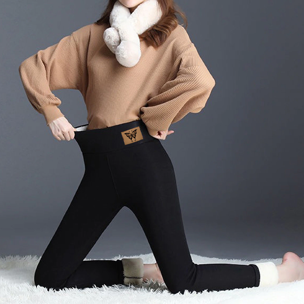 Luxurious Super Thick Cashmere Leggings Women’s Thermal Fleece Lined Winter Pants for Ultimate Warmth & Comfort