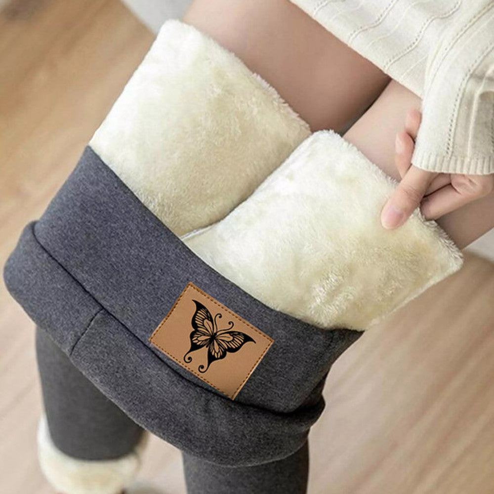 Luxurious Super Thick Cashmere Leggings Women’s Thermal Fleece Lined Winter Pants for Ultimate Warmth & Comfort
